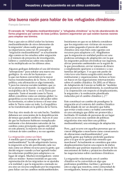 Una buena razón para hablar de los «refugiados climáticos»
