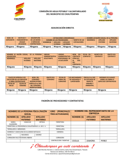 FRACCIÓN II Ajudicaciones directas