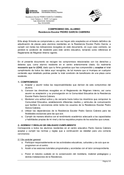 compromiso del alumno - Pedro Garc&iacute;a Cabrera