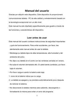 Descargar Manual de usuario del TopHouse Tablet 10, Mod. X1013