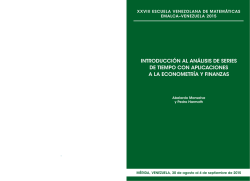 INTRODUCCIóN AL ANÁLIsIs DE sERIEs DE TIEmPO CON