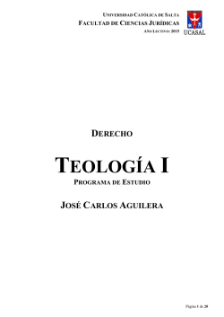 TEOLOGÍA I