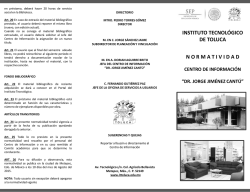 Normatividad - Instituto Tecnológico de Toluca