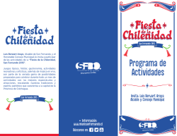 Triptico Fiesta de la Chilenidad 2015 - Trazado