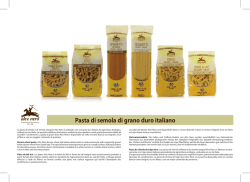 Pasta di semola di grano duro italiano