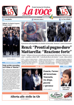 Renzi: &ldquo;Pronti al pugno duro&rdquo; Mattarella: &ldquo;Reazione