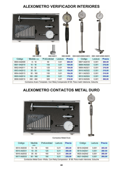 alexometro verificador interiores alexometro contactos metal duro