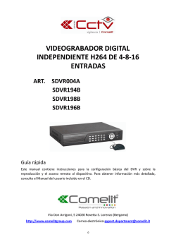 videograbador digital independiente h264 de 4‐8‐16
