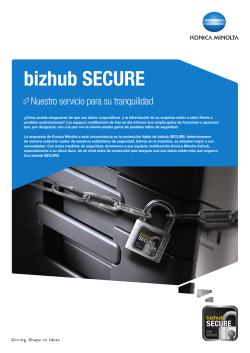 Folleto bizhub SECURE, PDF - Seguridad
