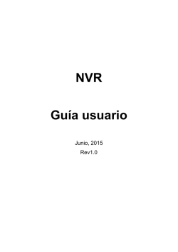 NVR Guía usuario