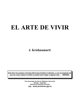 EL ARTE DE VIVIR