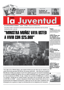 ministra muñoz vaya usted a vivir con $25.000