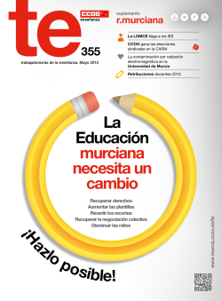 La Educación murciana necesita un cambio ¡H azlo posible!