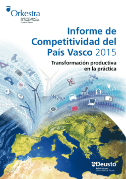 Informe de Competitividad del País Vasco 2015