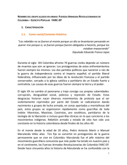 1.1. Como nació/Contexto histórico “Los rebeldes no se fueron al