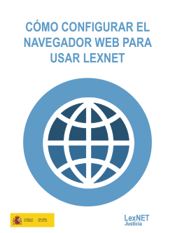 cómo configurar el navegador web para usar lexnet