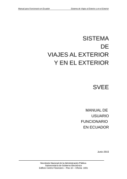 Descargar - Viajes al Exterior - Secretaría Nacional de la