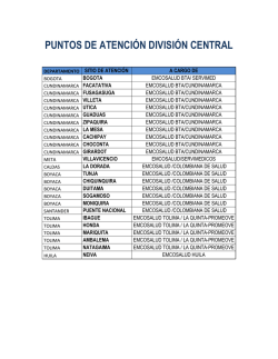 3. PUNTOS DE ATENCIÓN Y CONTACTOS DIVISIÓN