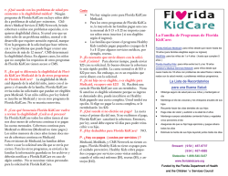 La Familia de Programas de Florida KidCare: