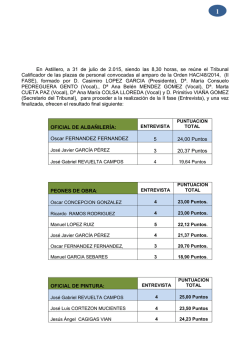En Astillero, a 31 de julio de 2.015, siendo las 8,30 horas, se reúne