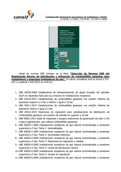 Llistat de normes UNE incloses en el llibre “Selección de Normas