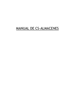 MANUAL DE CS-ALMACENES