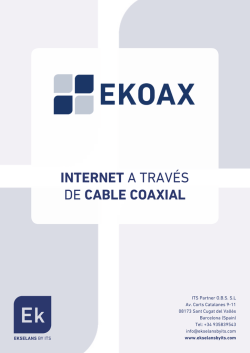 INTERNET A TRAVÉS DE CABLE COAXIAL