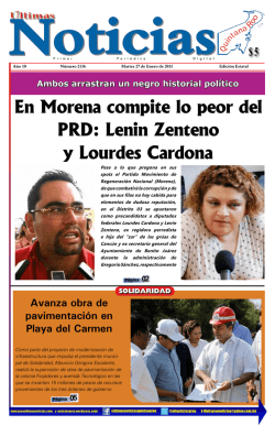 En Morena compite lo peor del PRD: Lenin Zenteno y Lourdes