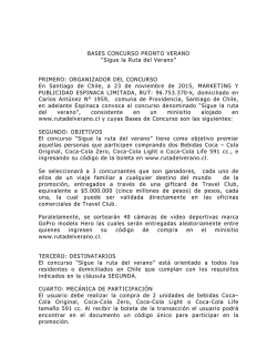 Bases del concurso - Pronto Copec