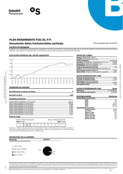 PLAN RENDIMIENTO FIJO 25, P.P. Documento