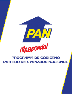 El Plan de Gobierno Descargar - Partido de Avanzada Nacional