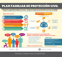 Infografía "Plan Familiar de Protección Civil"