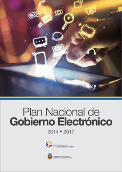 Plan Nacional de Gobierno Electrónico