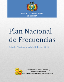 Plan Nacional de Frecuencias - Autoridad de Regulación y