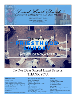 October 25, 2015 - Sacred Heart Church