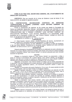 AYUNTAMIENTO DE CREVILLENT DOÑA OLGA PINO DIEZ