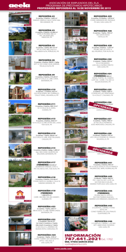 Listado de Casas Reposeidas 2015