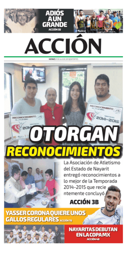 AdIÓs A uN grANde - Periódico Enfoque Nayarit