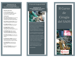 II Curso de Cirugía del SAOS