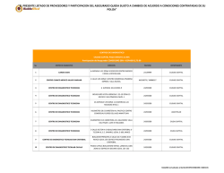el presente listado de proveedores y participacion del asegurado
