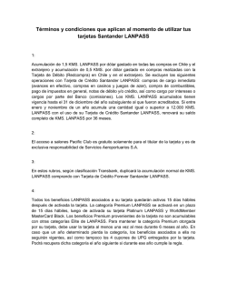 Términos y condiciones que aplican al momento de