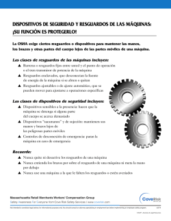 dispositivos de seguridad y resguardos de las m&aacute;quinas: &iexcl;su
