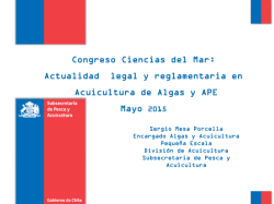 Sergio Mesa-Actualidad Reglamentaria cultivo-CsMar-2015