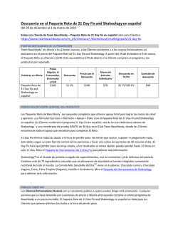 Descuento en el Paquete Reto de 21 Day Fix and Shakeology en