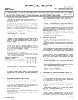 MANUAL DEL USUARIO - Schumacher Electric