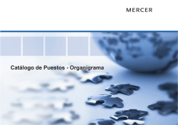 Catálogo de Puestos - Organigrama