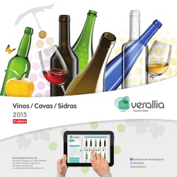 Catálogo Vinos, Cavas y Sidras