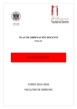 Derecho 2015/2016 - Facultad de Derecho