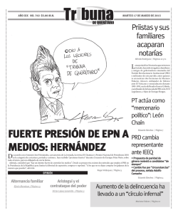 FUERTE PRESI&Oacute;N DE EPN A MEDIOS: HERN&Aacute;NDEZ