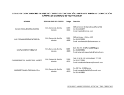 Listado de Conciliadores - Cámara de Comercio de Villavicencio
